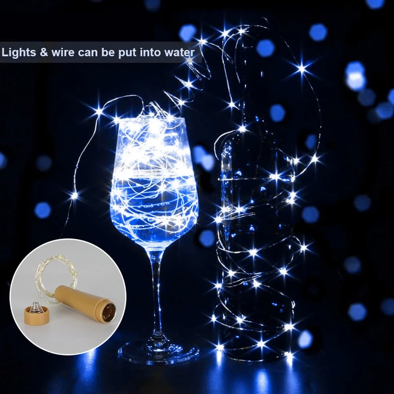 6Pc/Set 10/20 LED String Light Wedding Decorative Empty Bottle 1/2 Meter Atmosphere Lighting Halloween Xmas Party DIY Decoration - купить по