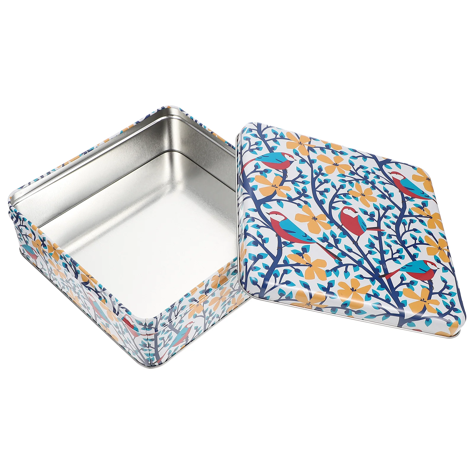 

Tin Tins Box Candy Metal Cookie Storage Gift Tinplate Boxes Tea Empty Container Christmas Kitchen Jar Containers Case Lid Lids
