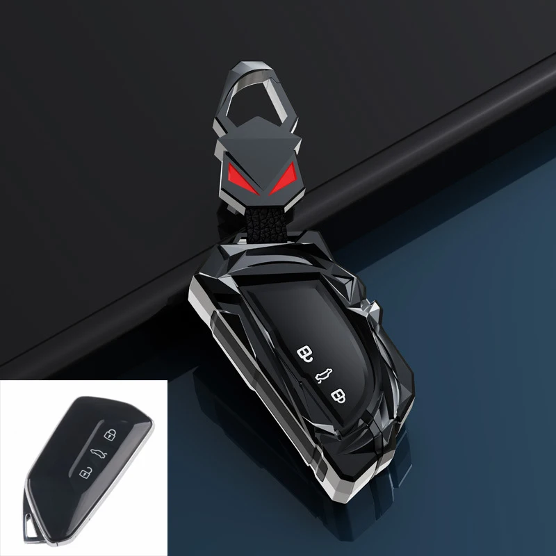 

Чехол для автомобильного ключа, чехол из алюминиевого сплава для VW Volkswagen Golf 8 MK8, Skoda Octavia 4, A8, Seat Leon MK4, Cupra Formentor