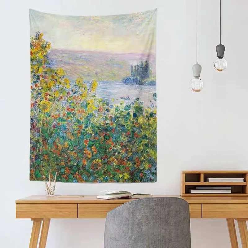 Серия масляной живописи гобелен для гостиной украшение дома фоновая ткань