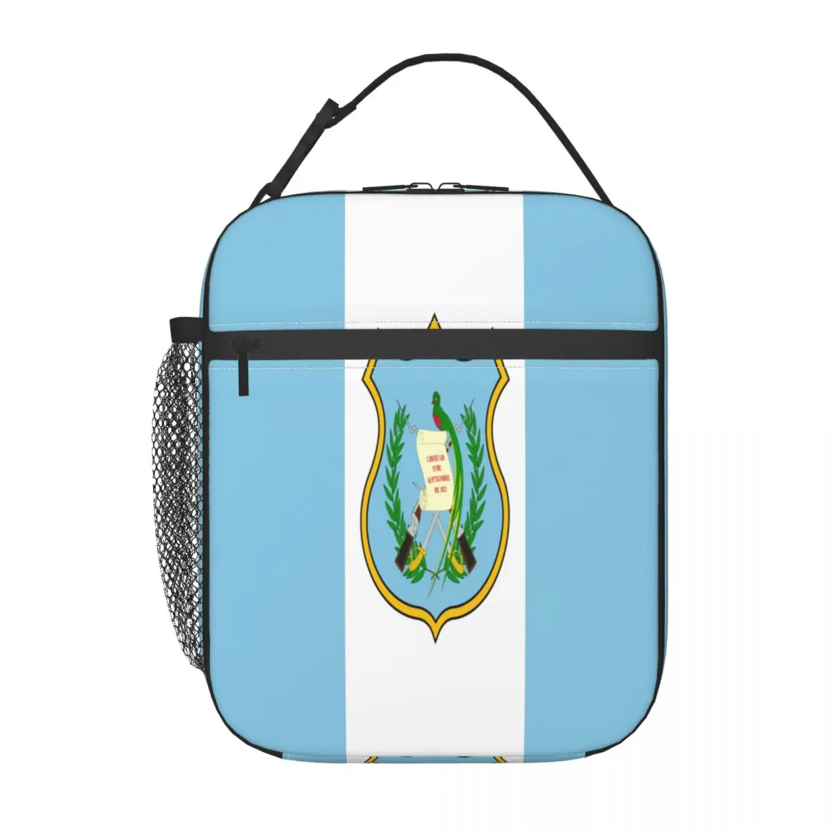 

Cooler Lunch Bag Flag Of Guatemala Print Insulated Thermal Food Picnic Handbag Portable Shoulder Lunch Box Tote
