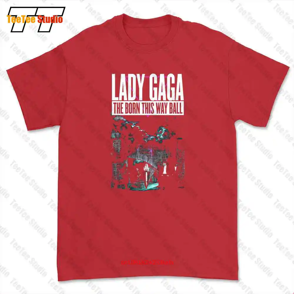 Поп-музыкальная футболка Lady Gaga Castle Tour 2013 The Born This Way Ball c0tee SQ