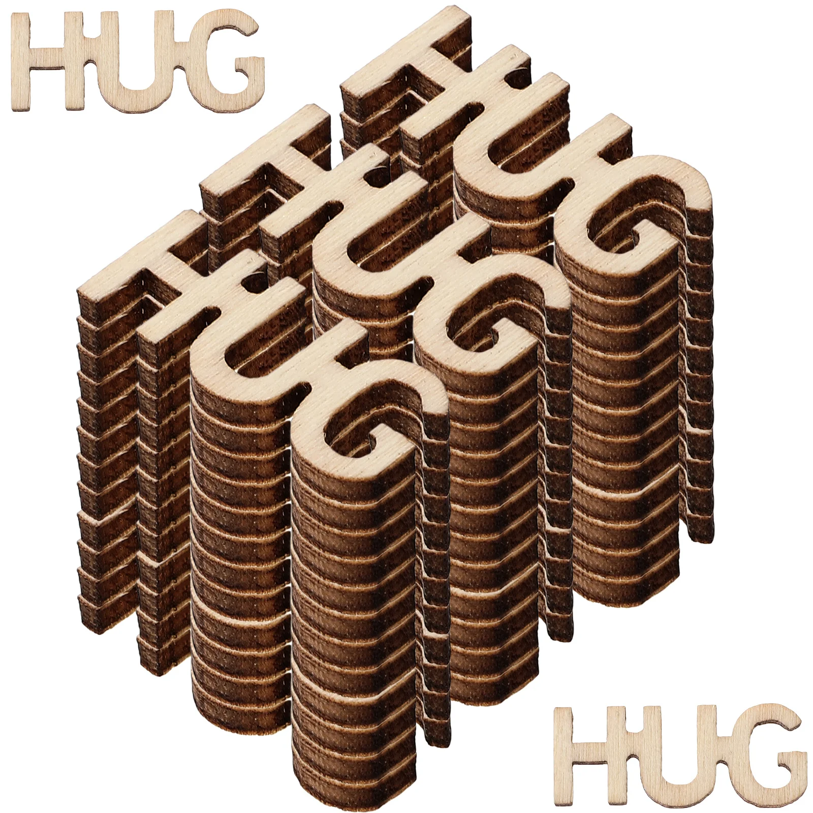 

Wooden Vase Hug Jar Filling Unfinished Words Cutouts Decorative Wedding Decoration