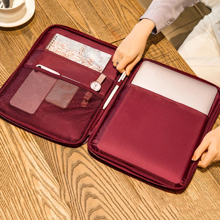 Multifunction Tablet Bag Office Worker Phone Notebook Ipad Organize Briefcase Travel Shockproof Storage Clutch Accessories Items