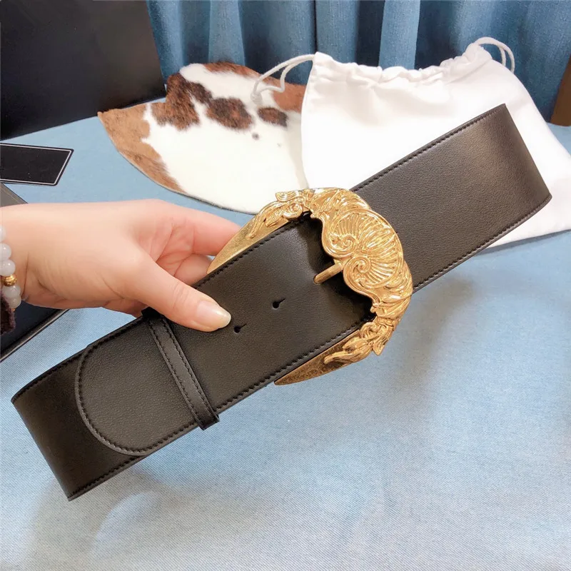 

fashion women belt Luxury Brand Design Thick Waist Belt Chic Dress Party Belt 7cm width belts for women Top quality