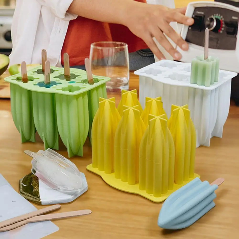 

Силиконовая форма для мороженого с 6 емкостями, безопасная форма для мороженого, форма для мороженого, форма для льдаay