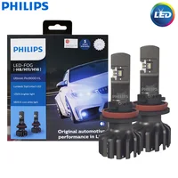 Philips Ultinon Pro9000 LED H8 H11 H16 Car Fog Light 5800K Cool White +250% Bright with Lumileds LED Auto Bulb 11366U90CWX2 2pcs