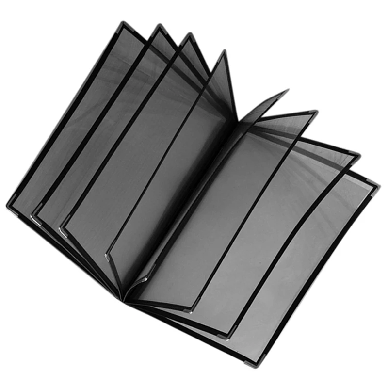 

Promotion! 3X Transparent Restaurant Menu Covers For A4 Size Book Style Cafe Bar 8 Pages 16 View