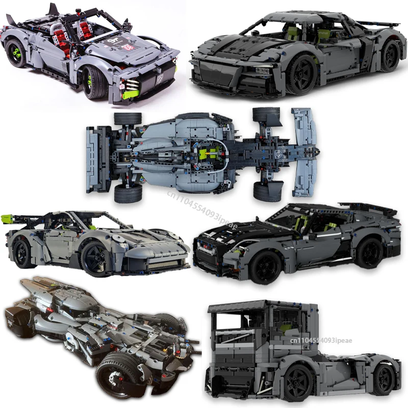 Фото Технический супергоночный автомобиль GT3 Corvette R8 F-1 The Iron Knights Truck Строительные блоки DIY Чемпион автомобиля 42156 Кирпичи Игрушка в подарок №1