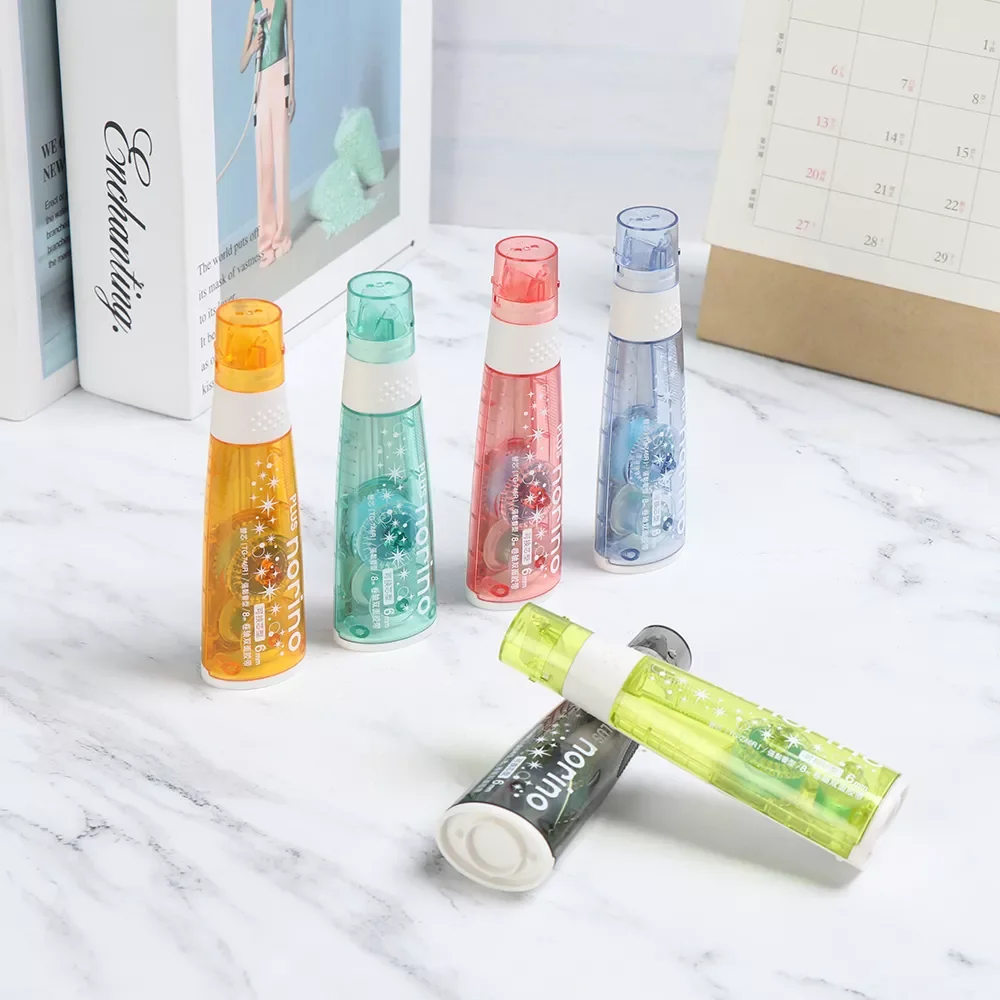 

1 PC 6mmx8m Dispensing Dots Stick Roller Double-Sided Refillable Glue Tape Dispenser Scrapbook Decor School Office Supplies