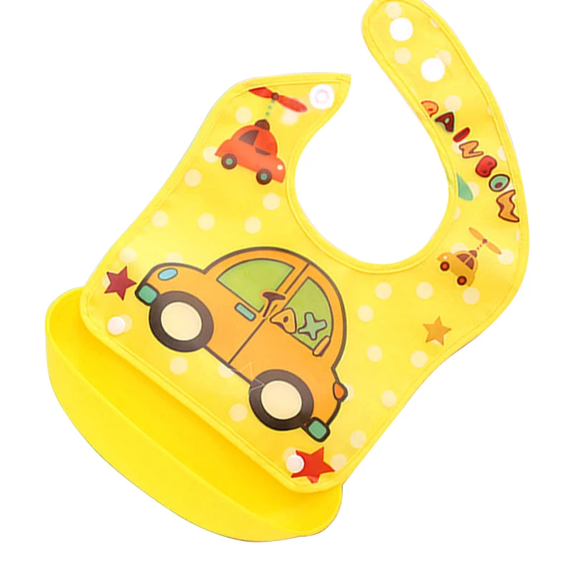

Detachable Cartoon Car Baby Feeding Bibs Pocket Newborn Waterproof Eat Food Drink Protector Burp Cloths Toddler Adjustable Bibs