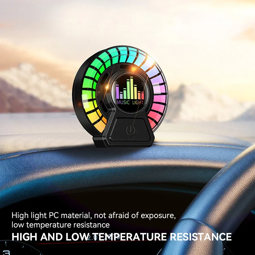 Автомобильный освежитель воздуха ароматерапия RGB звуковая лампа светодиодная