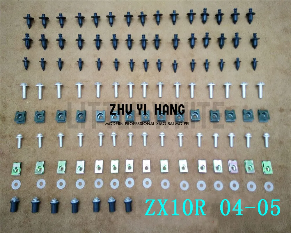 

Комплект обтекателей болты для кузова винты для Kawasaki ZX10R 2004-2005