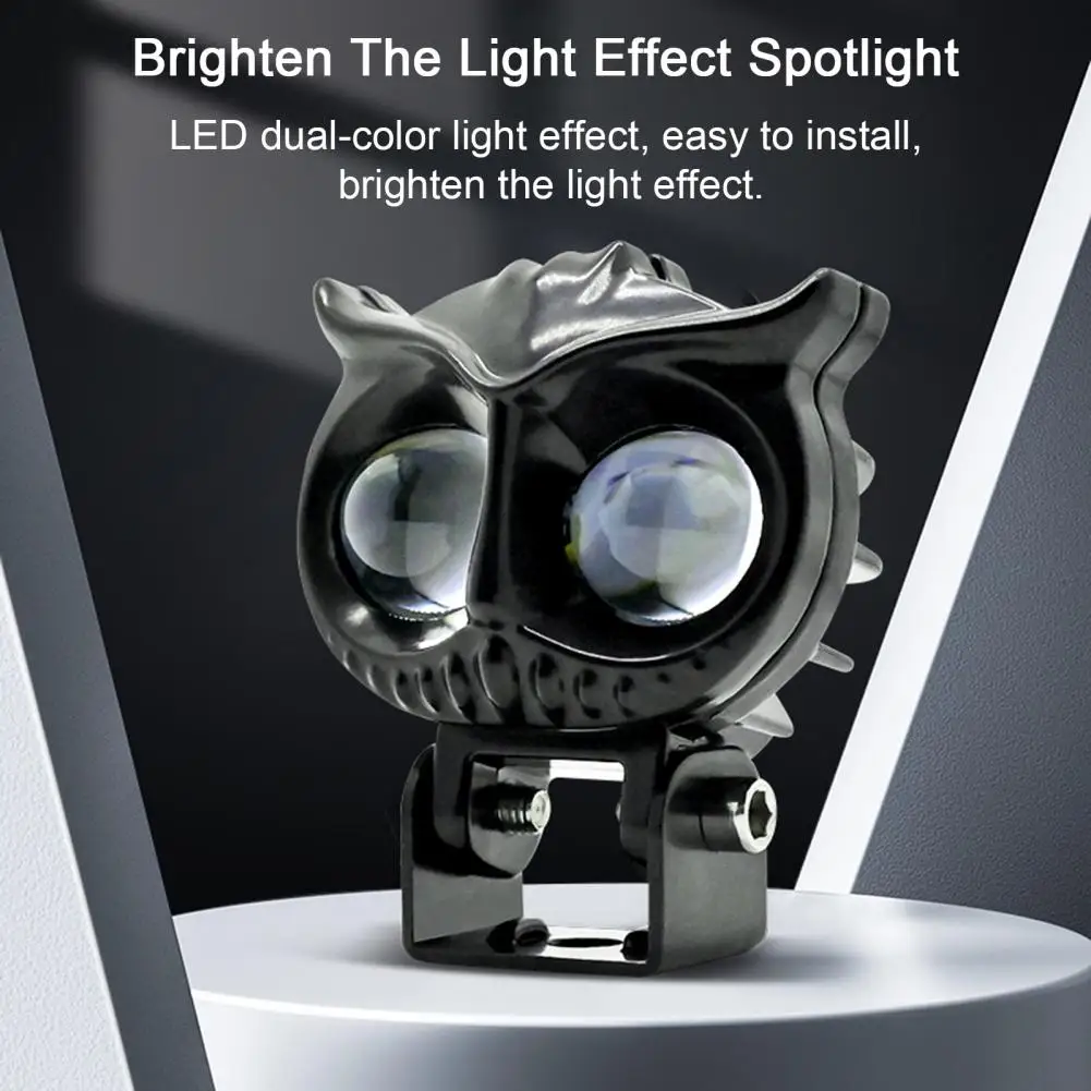 

Aluminum Motorcycle Spotlight Led Dual-color Light Effect Spotlight Super Bright Led Motorcycle Lights Dual-color Easy Install