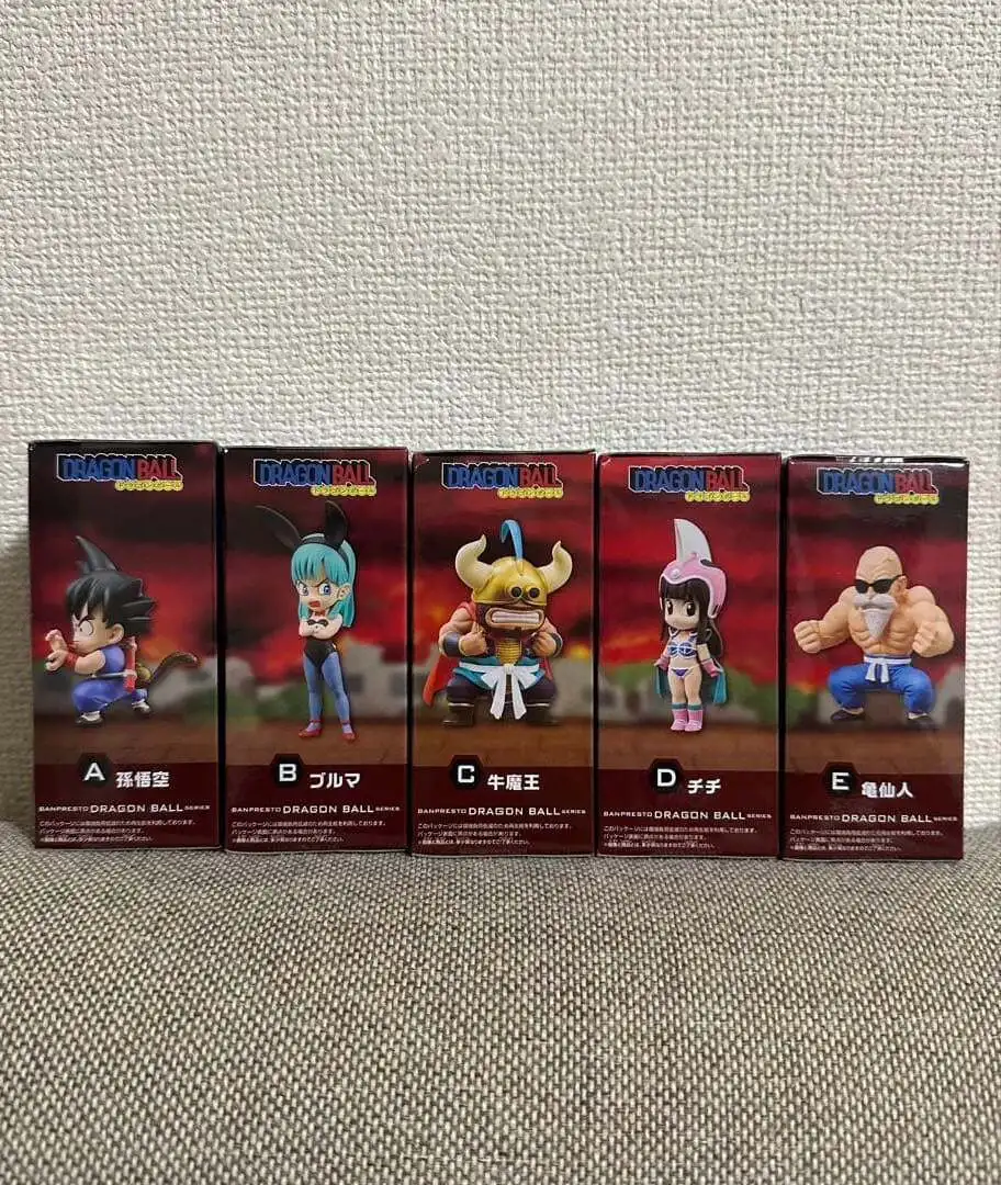 Фото Оригинальный набор Banpresto Dragon Ball WCF Boyhood Arc Vol.4: полный комплект из 5 фигурок Бульмы и Гоку, аниме-модели, игрушки в наличии №5