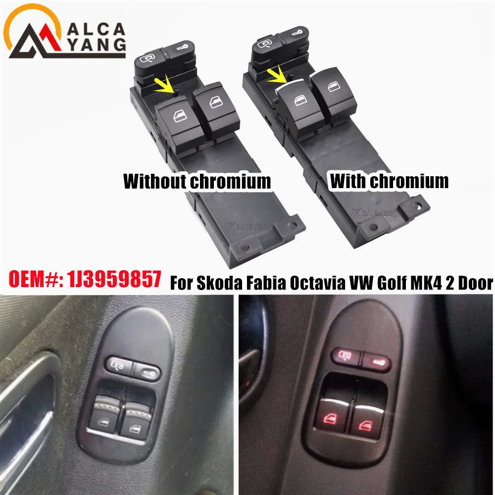 

High Quality Master Electronic Window Control Switch For VW Bora Golf MK 4 Seat Leon 1 Toledo 2 Passat B5 3B/3BG 1J3 959 857