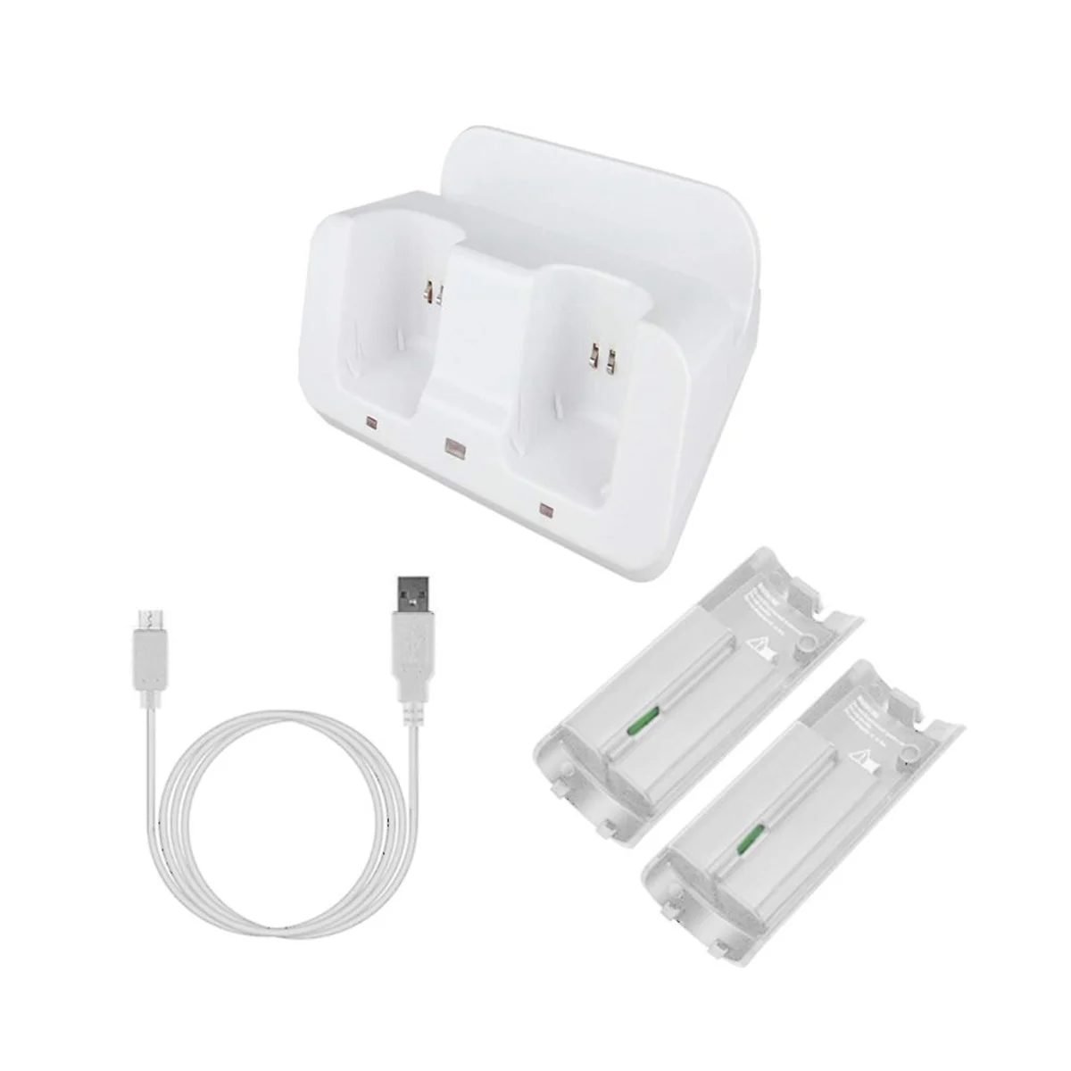 

Smart Charging Station Dock Stand Charger for Wii U Gamepad Remote Controller A9LC(White)