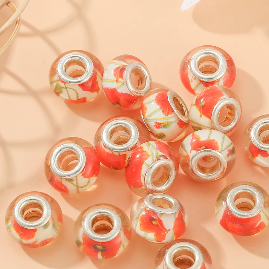 SEIALOY 2Pcs/lot New Seven Colors Rainbow Beads Charm Fit Original Brands Beaded Bracelets Bangle For Women Men Girls | Украшения и