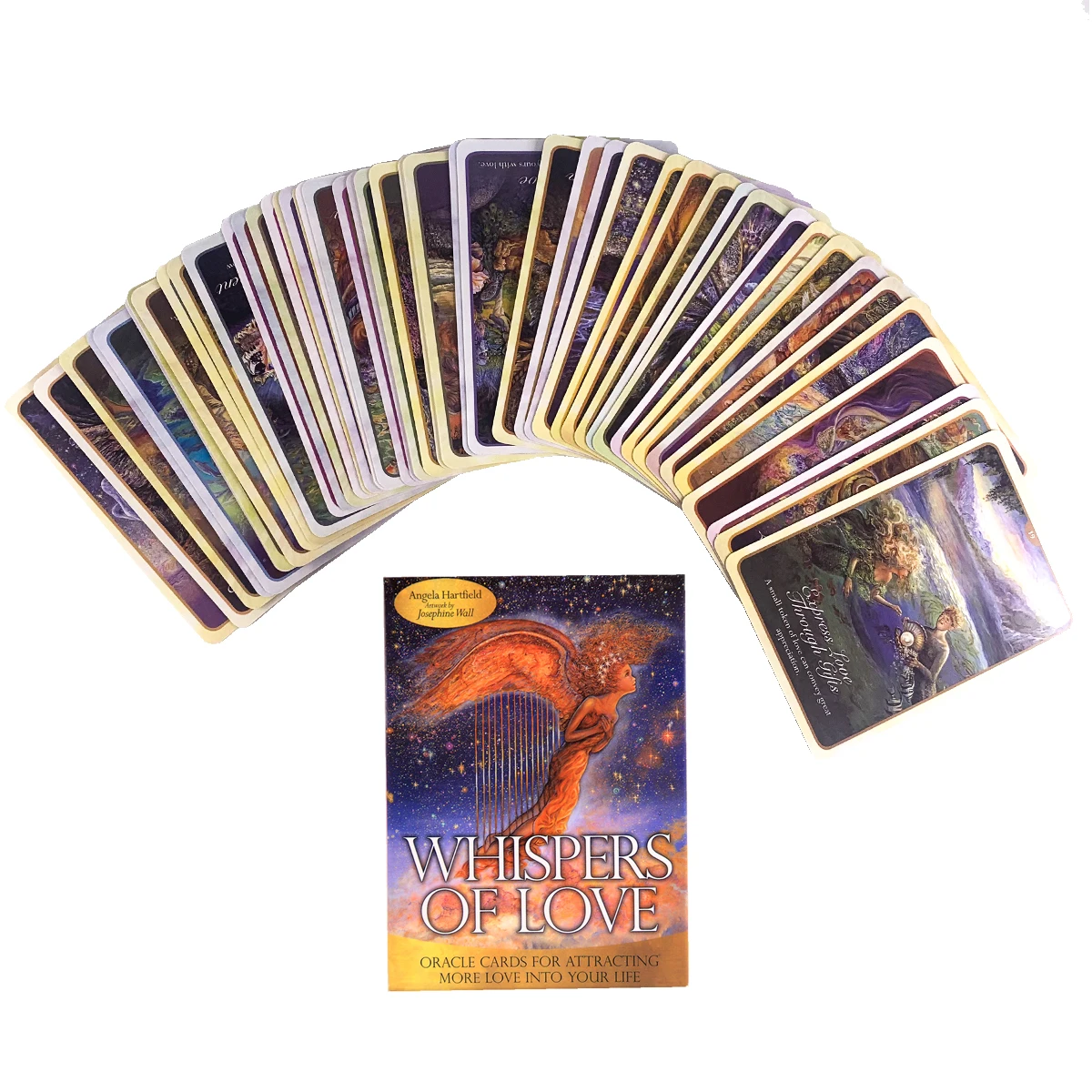 

Whispers Of Love Oracle Card by Angela Hartfield Tarot Cards And PDF Guidance Divination Deck Entertainment Parties Board Game