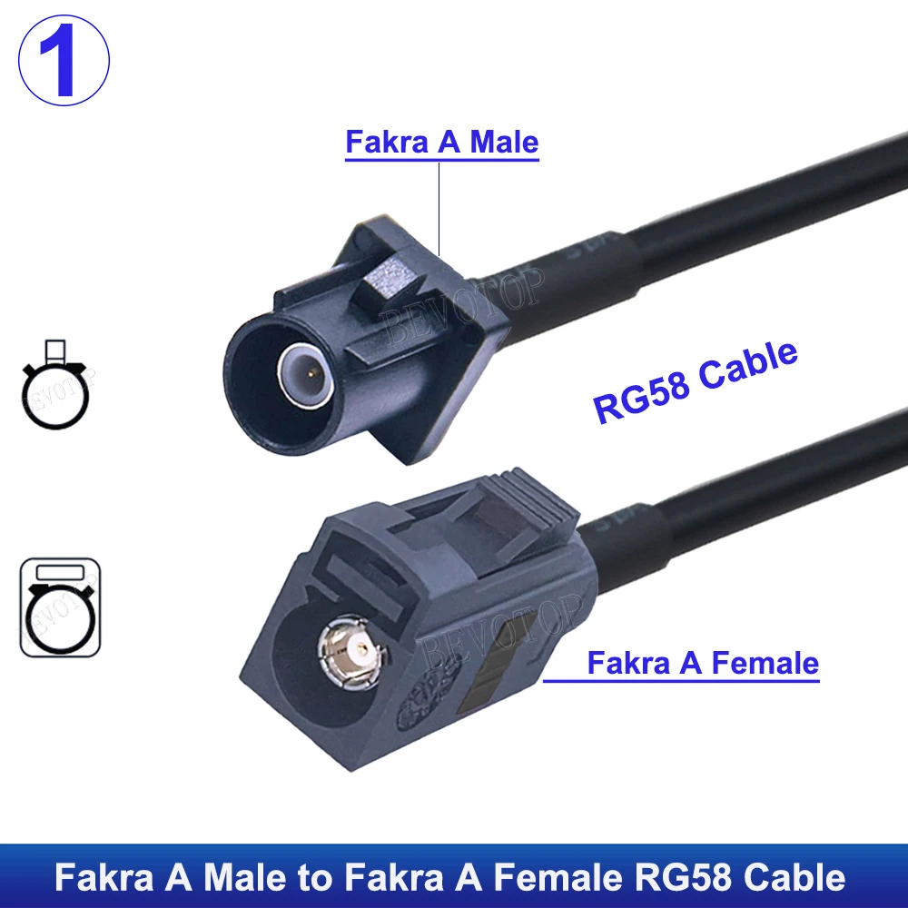 

BEVOTOP RG58 Fakra кабель переходник