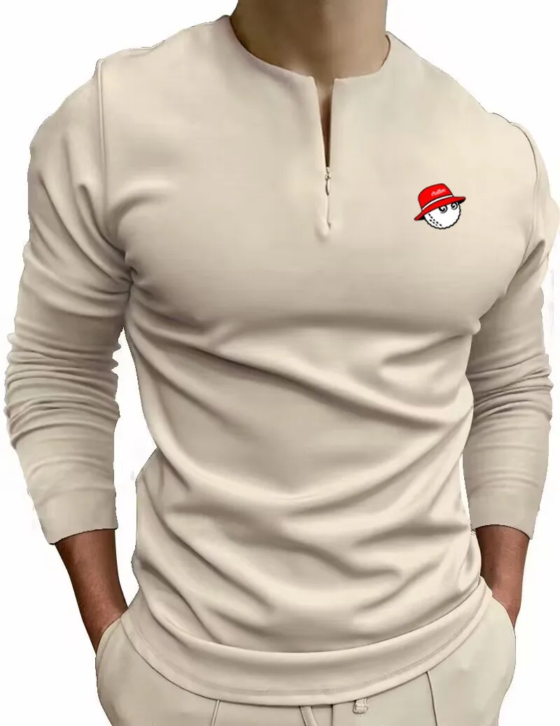 Men's Golf Clothing Top Casual Sports Men's Top Men's Sports Long Sleeve T-shirt Men's Golf Shirt Men's Breathable T-shirt
