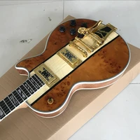 custom shop jazz electric guitargold color hardware custom 6 stings guitarravibrato system