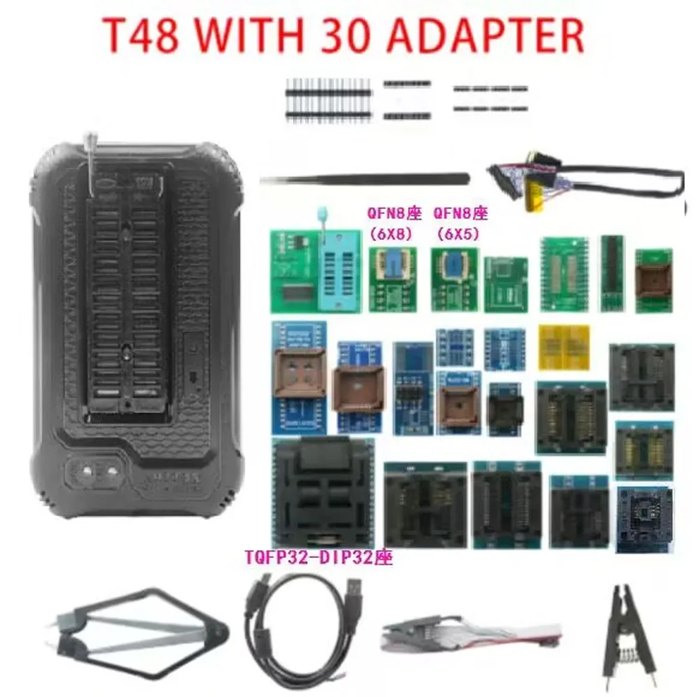 Фото Универсальный программатор T48 TL866II 3G, 42, адаптеры, поддержка 17386, IC SPI NAND EEPROM MCU PIC AVR №3