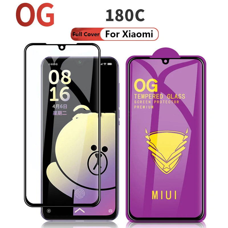 25 PCS Golden Armor OG Curved Full Glue Tempered Glass Screen protector For Xiaomi 10 Realme5 OPPO A91