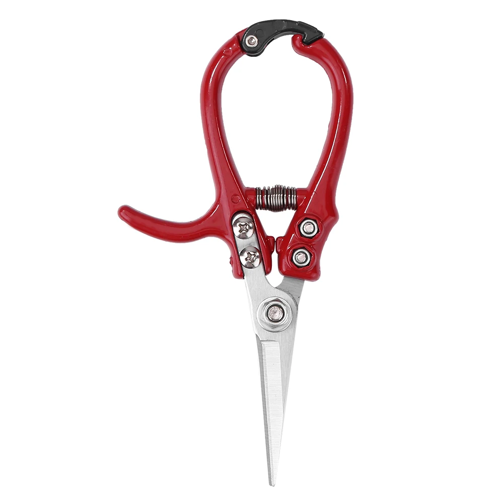 

Multi-function Garden Scissors with Safety Buckle Labor-saving Stainless Steel Spring Gardening Pruning Shear Plant Cutter