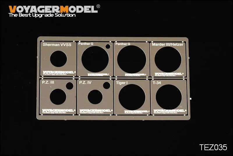 

Voyager model 1/48 TEZ035 WWII AFV Road Wheels Stenciling templates(for TAMIYA)