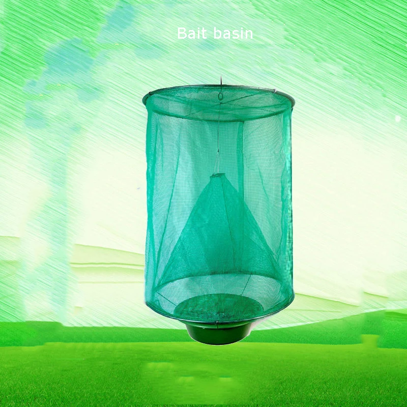 

Fly Trap Outdoor Hanging Reusable Fly Catcher Folding Net Garden Insect Catcher Bait Station Cage Net Trap Pest Control Trap