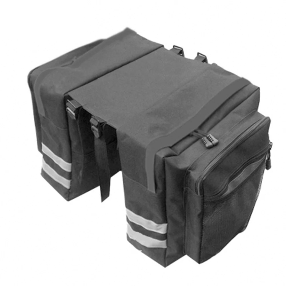 

Waterproof Bicycle Luggage Carrier Zipper Closure Wear Resistance Pannier Bag Rear Tail Seat Saddle Practical Pouch Accessories