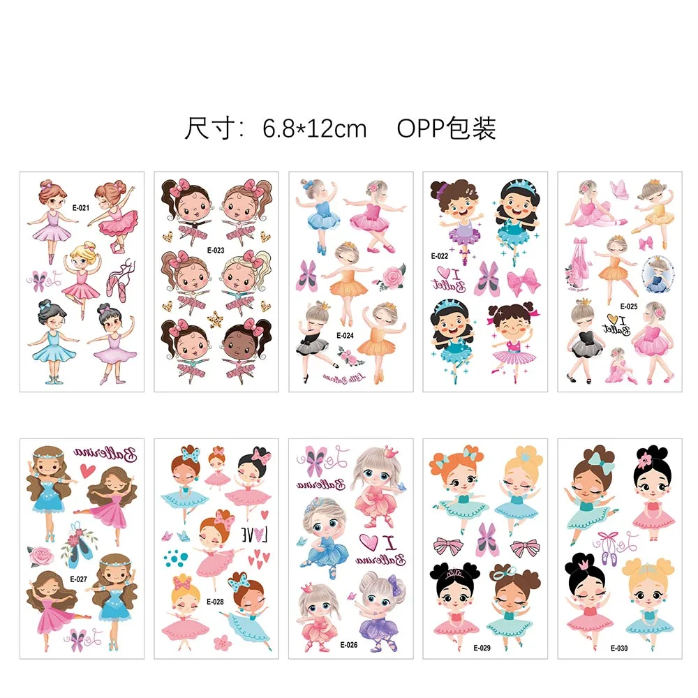 

Временные татуировки балерина 10 листов