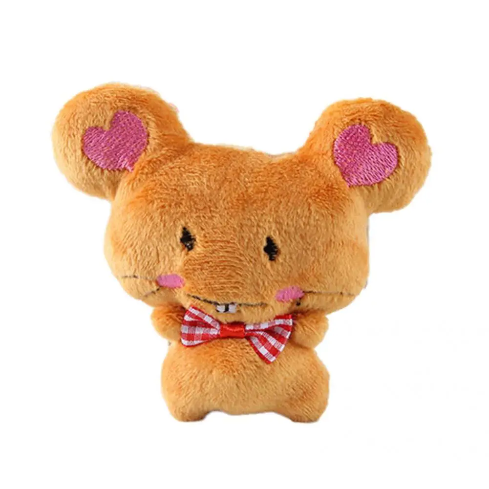 

Hamster Keyring Comfortable PP Cotton Cozy Plush Keychain Pendant Ornament Hamster Handbag Ring for Bottle