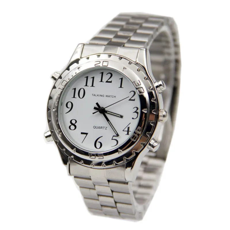 

Blind Talking Visually English Impaired Clock Or for Watch Yourself Fashion Watch Quartz Waterproof For 2022 Men Relogio
