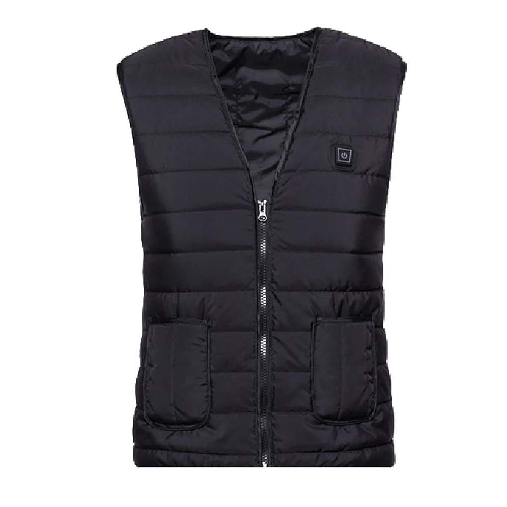 

Women Men Heated Jacket Vest Three Temperature Gears Washable USB Powered One Button Heating Waistcoat