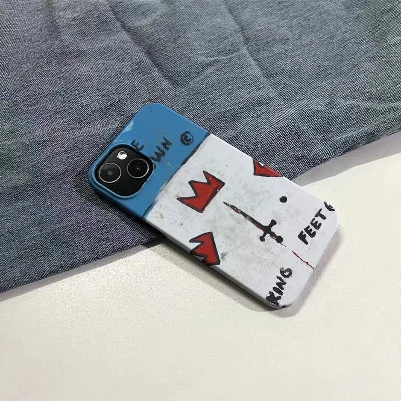 Художественная картина маслом: чехол Holy Sword и Crown для IPHONE 16 PRO MAX 15 14 13 12 11 XR