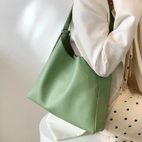 simple big soft bucket crossbody messenger bag for women 2022 summer solid designer fashion lady luxury shoulder handbags purse