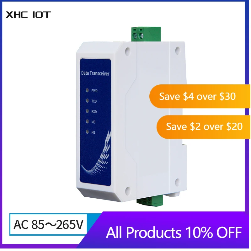 

RS485 to RJ45 Ethernet Serial Server Wireless Radio Statio Module AC85~265V NA111-A 200m Long Range DataTransmission Transceiver