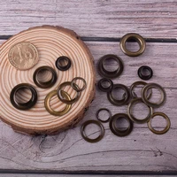 bronze eyelets with washers grommet eyelets metal round sewing eyelets purse accessories sewing shoes bag making 50pcs