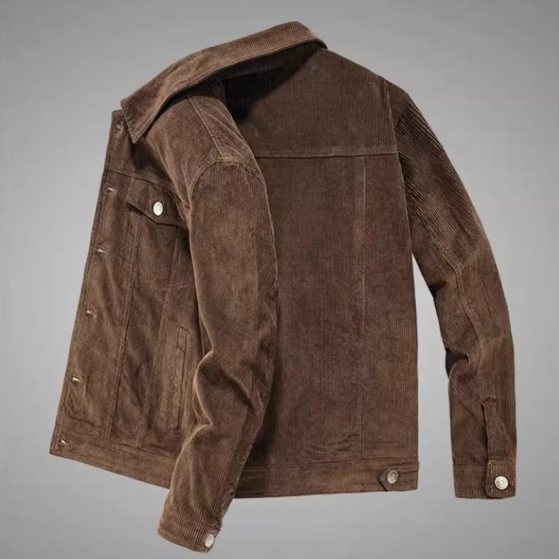 2024 The Main Push of New Ретро вельветовое пальто мужская весенне-осенняя универсальная