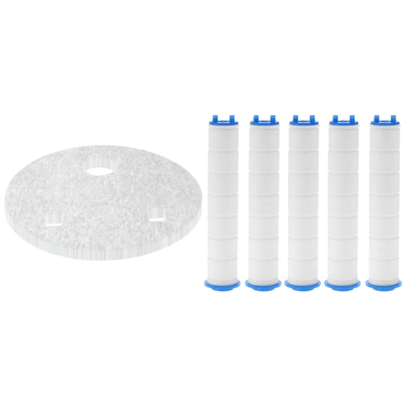 

HOT! 20Pcs Clean Paper Automatic Smart Cleaning Cleaning Cotton & 5 Piece Hand Shower Filter Core
