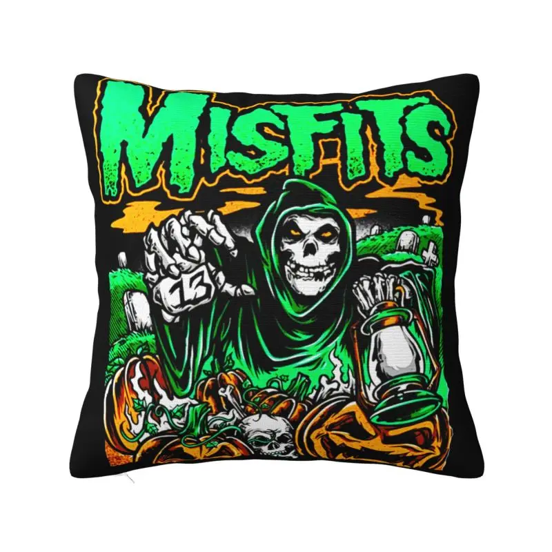 Чехлы для подушек с изображением рок-группы Misfits Skull Face 40x40 см полиэстер тяжелый