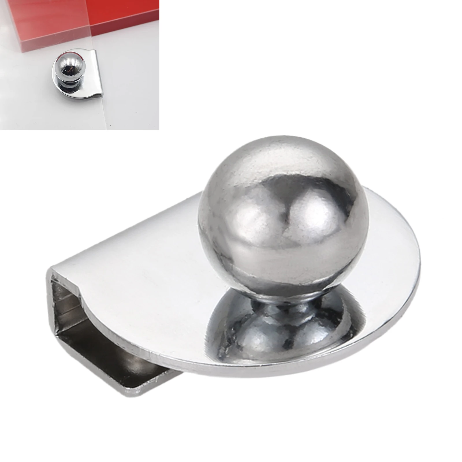 

Glass Door Handles Clamp Holder Handle Fixture Door in Kitchen Bathroom Cabinet Accessories Free Hole Handle Hardware