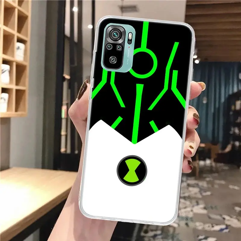 Мягкий чехол для телефона с рисунком Бен 10 Xiaomi Redmi Note 14 13 12S 12 11S 11 11E Pro Plus 10S 9S 9 Note14