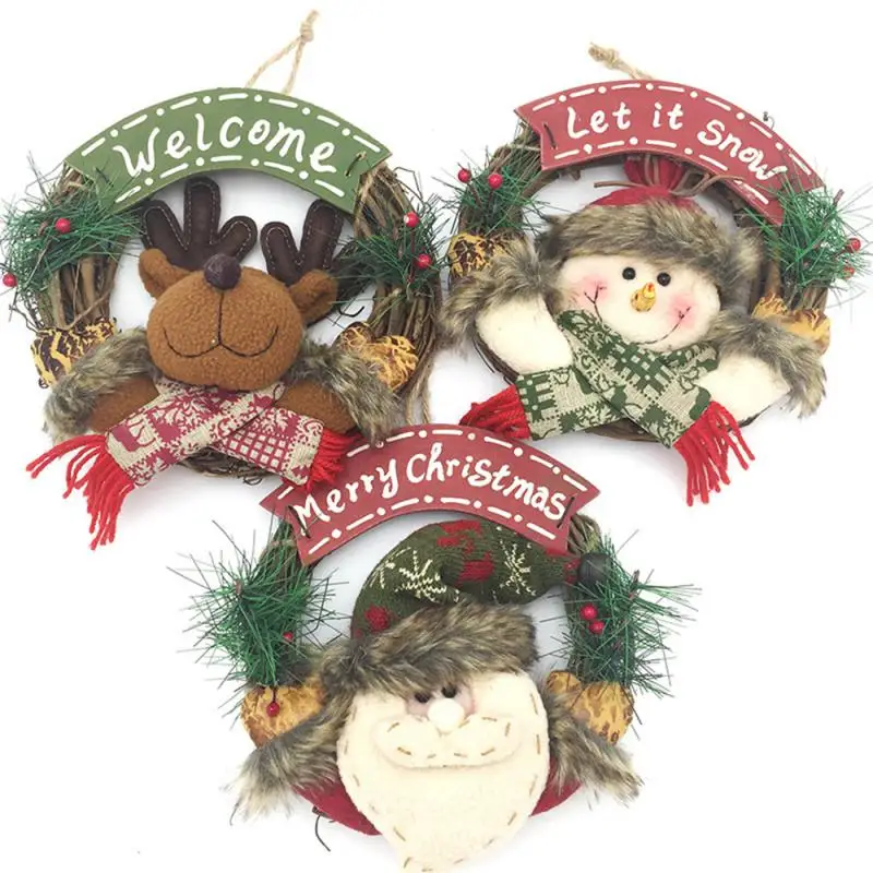 2025 Winter Berry Wreath Christmas Tree Artificial Wreaths Xmas Porch