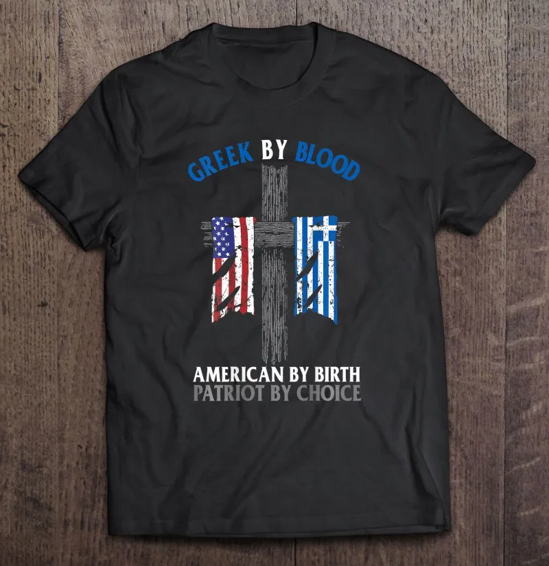 

Футболка греческая по крови, американский Патриот по выбору, греческая Америка, Мужская одежда, мужская одежда, футболка, футболки, топы