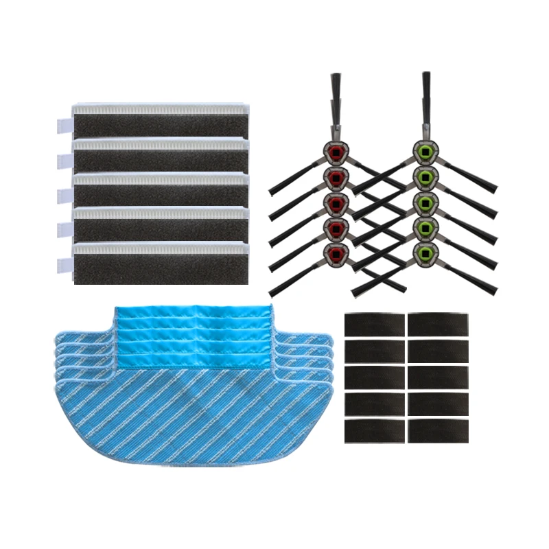 Пылесос Hepa фильтр боковая щетка швабра ткань пастер для ecovacs deebot OZMO Slim 10, замена деталей робота-пылесоса