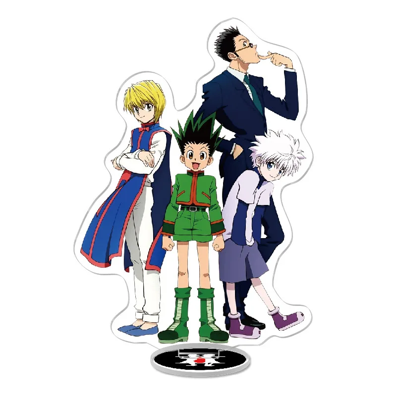Аниме Hunter X акриловая модель на подставке Gon Freecss Killua Zoldyck Kurapika Hisoka экшн-фигурки