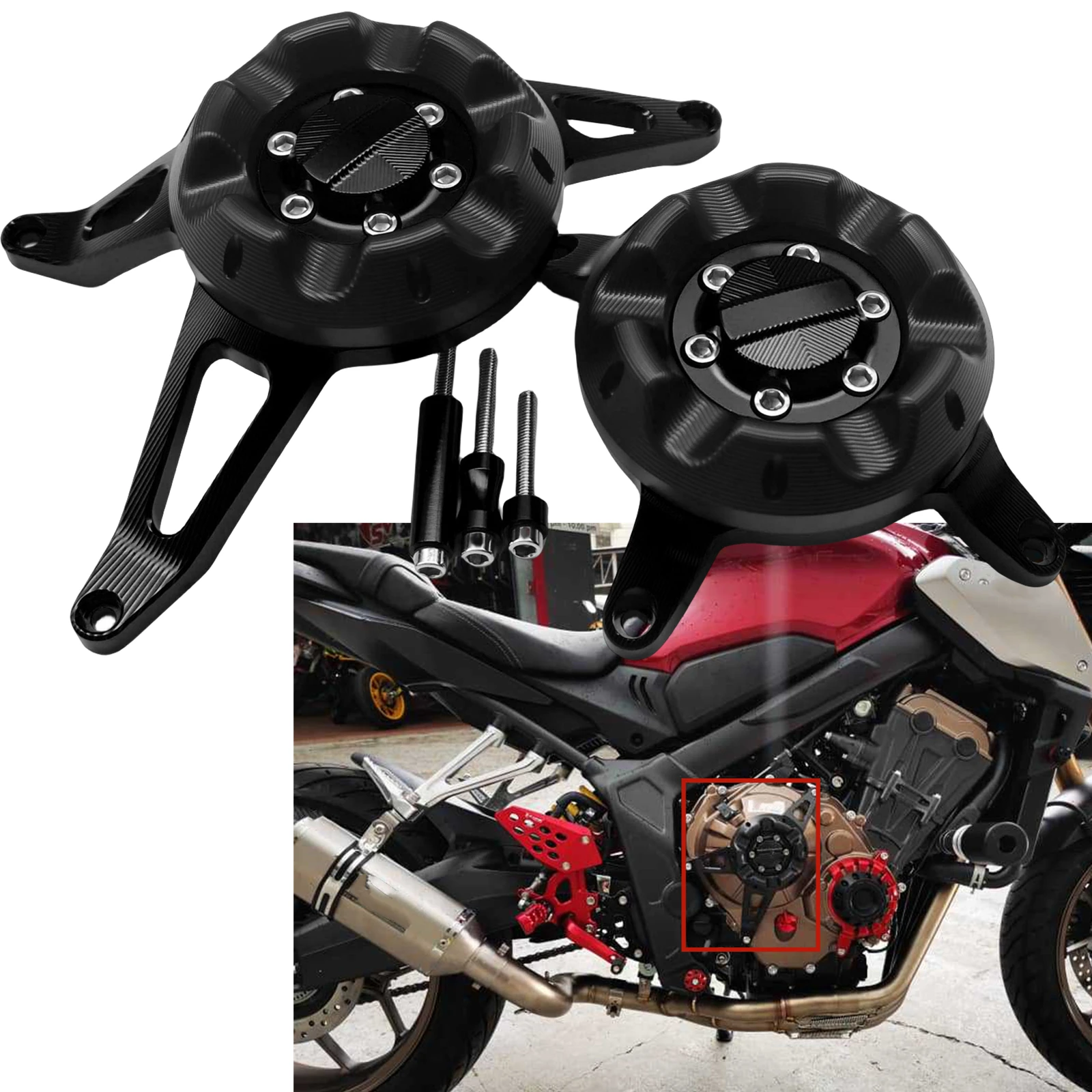 Для HONDA CB650F CBR650F 2014-2020/CBR650R CB650R 2019-2020 защитная крышка двигателя мотоцикла